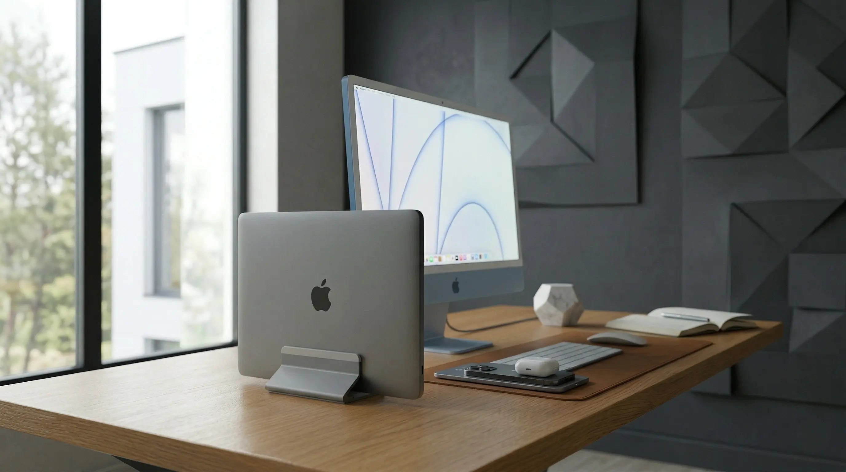 De verticale laptop stand: Dé upgrade voor je desk setup