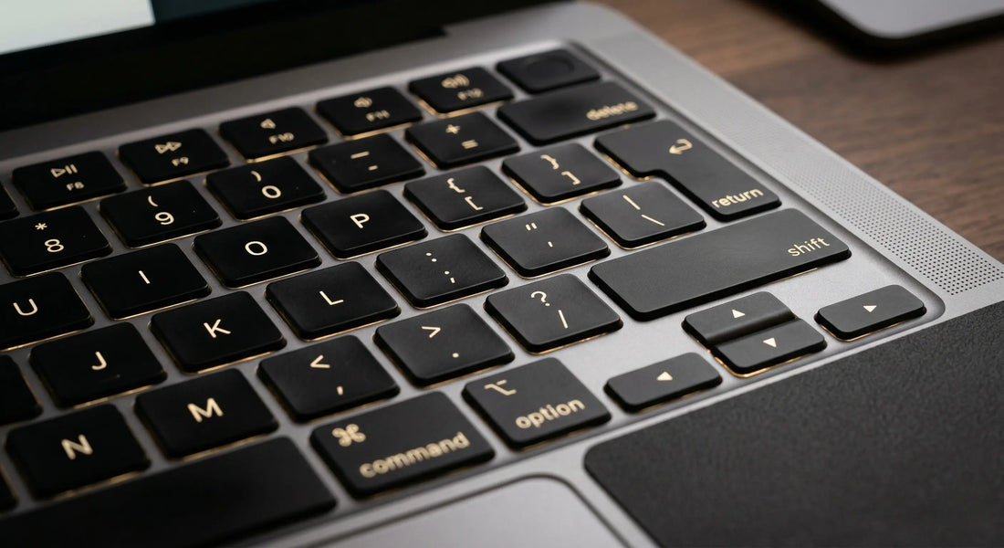 MacBook schoonmaken met een microvezeldoek voor een streeploos beeldscherm en een schone behuizing.