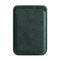 Mastersøn Magsafe wallet alcantara vooraanzicht #groen
