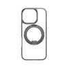 iphone 17 hoesje bumper grijs doorzichtig met magsafe ring verstelbaar #grijs