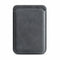 Mastersøn Magsafe wallet alcantara vooraanzicht #Donker grijs