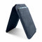 Alcantara wallet met standaard #blauw