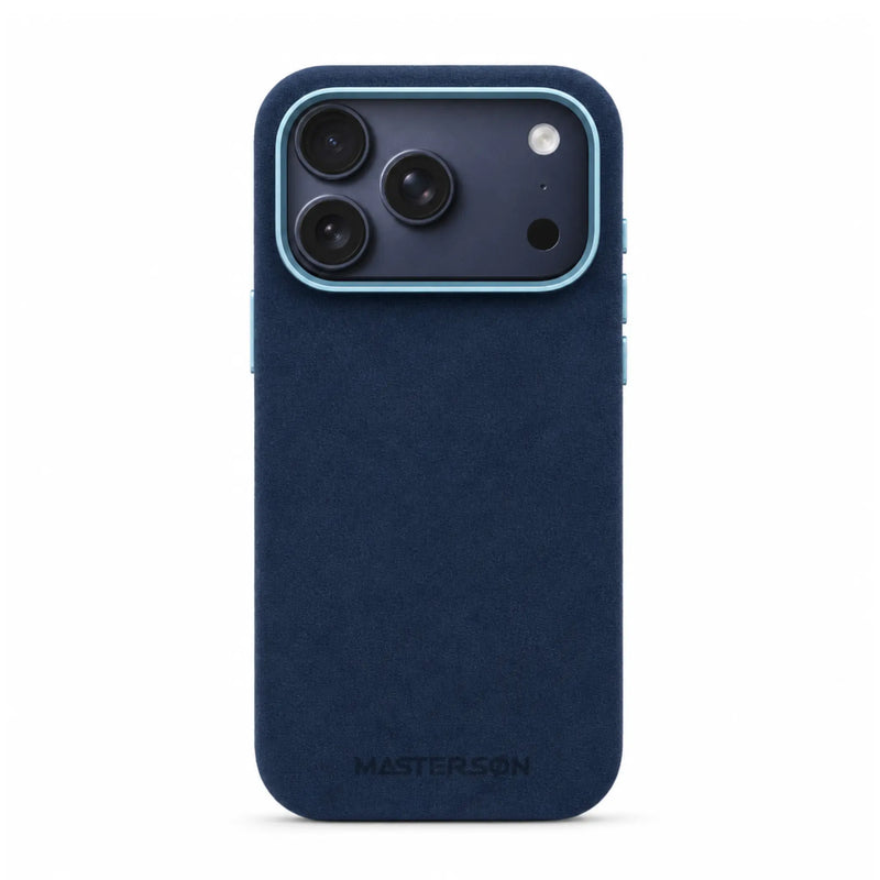 Mastersøn Alcantara Hoesje iPhone 17 Pro Max Zwart MagSafe