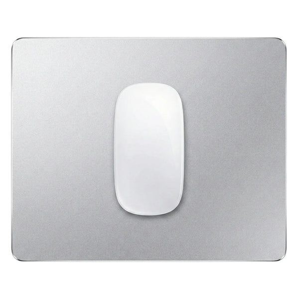 Aluminium muismat met magic mouse 2 zilver