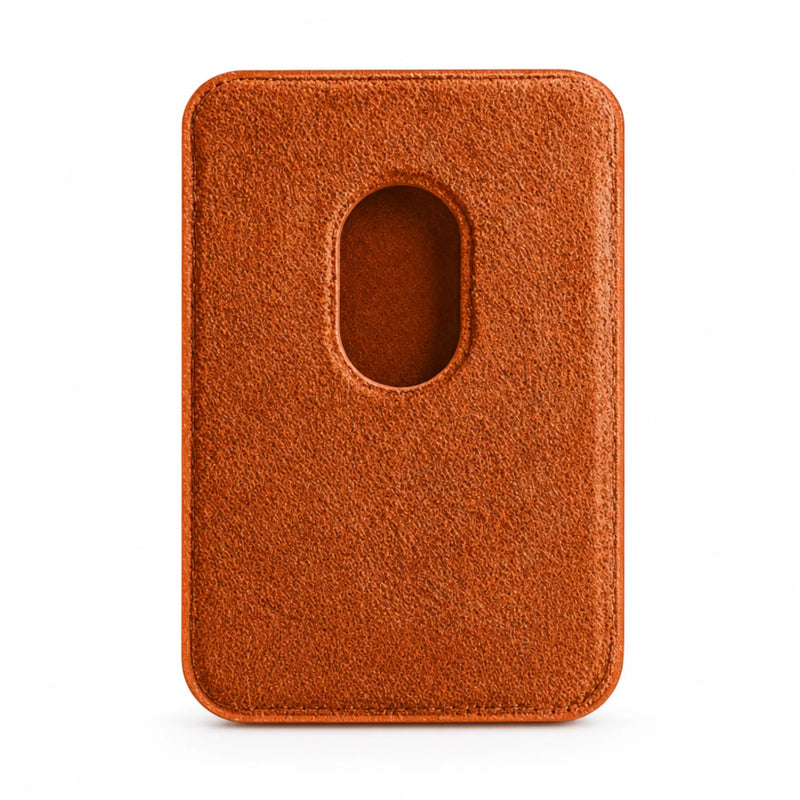 Mastersøn Magsafe wallet alcantara vooraanzicht