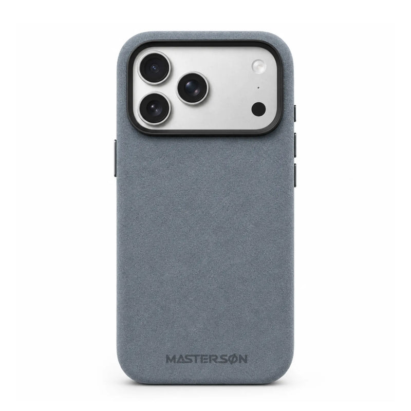 Mastersøn Alcantara Hoesje iPhone 17 Pro Max Zwart MagSafe