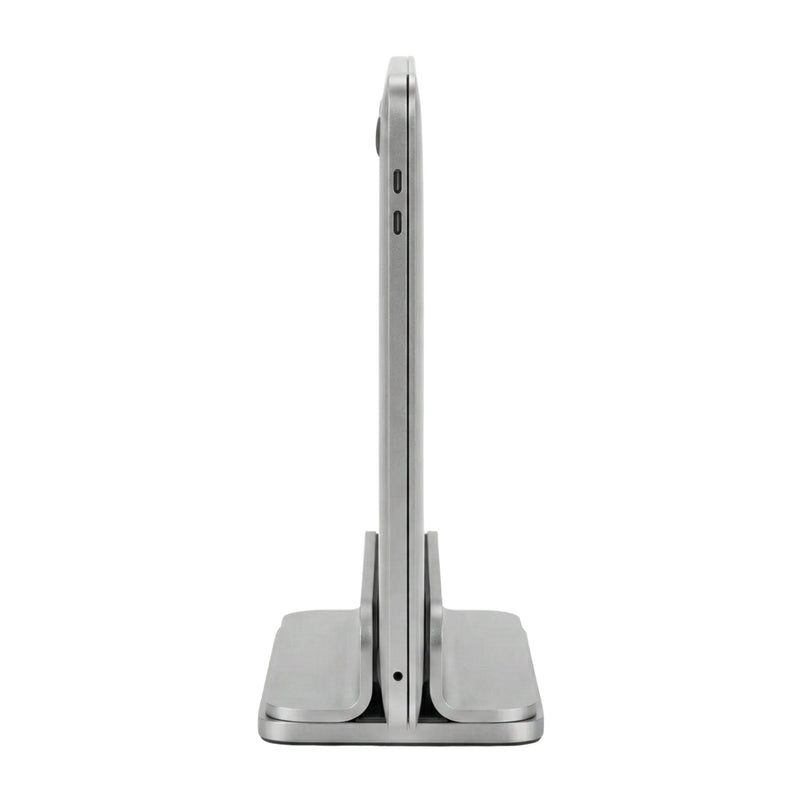 Verticale Laptop / Macbook Standaard - Houder tablet zilver Grijs