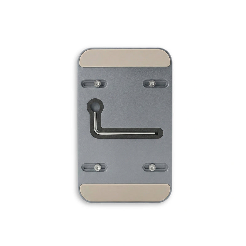 Verticale Laptop / Macbook Standaard - Houder tablet onderaanzicht inbus Grijs