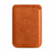 Mastersøn Magsafe wallet alcantara achteraanzicht #oranje