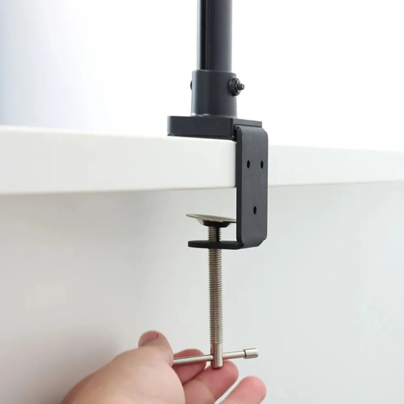 Led Bureaulamp - Dubbele Led - Verstelbaar - Zwart