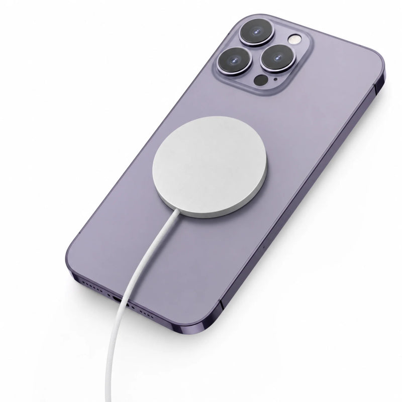 Mastersøn magnetische draadloze oplader 25W op iPhone achterkant