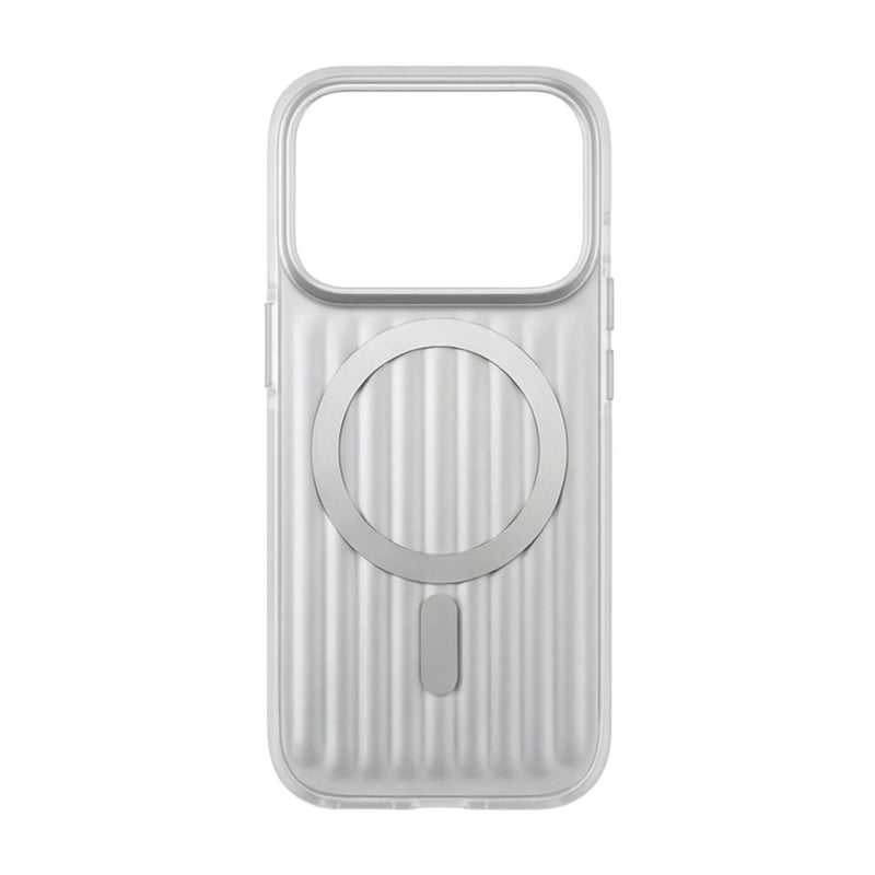 Zilveren hoesje grijs voor iphone 17 Pro Max Apple magsafe Qi2