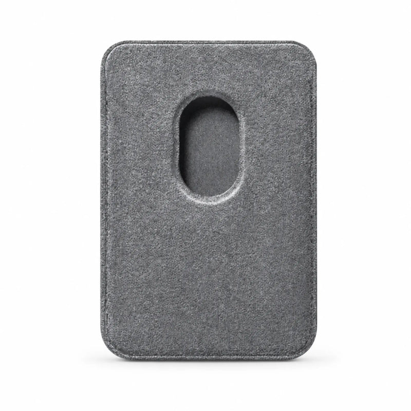 Mastersøn Magsafe wallet alcantara achteraanzicht