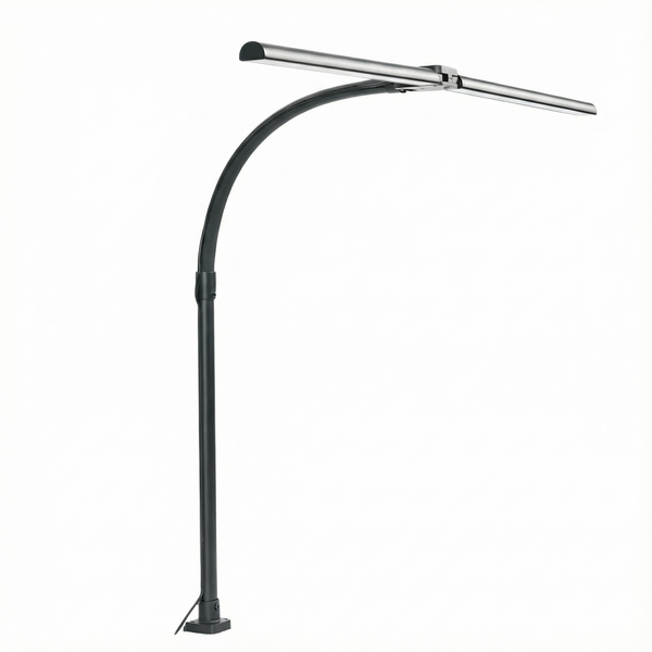 Led Bureaulamp - Dubbele Led - Verstelbaar - Zwart
