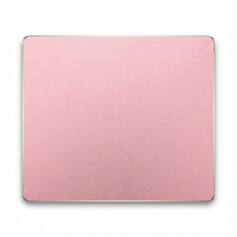 Aluminium muismat met apple magic mouse roze 20x24