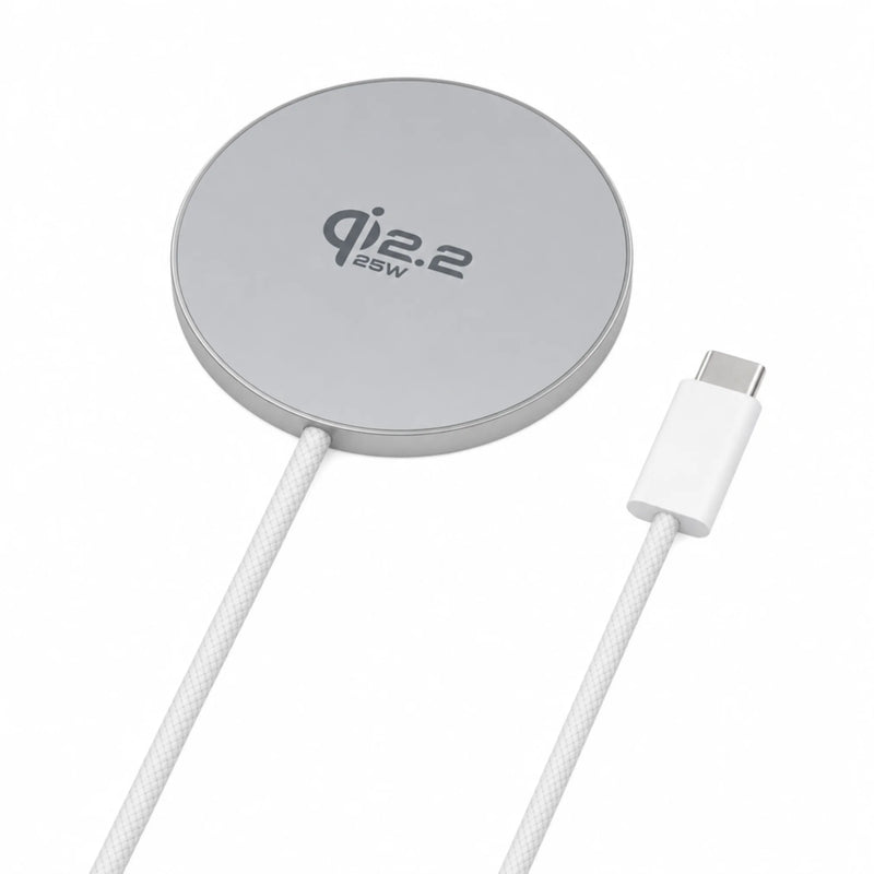 Mastersøn magnetische draadloze oplader 25W Qi2.2 snellader met USB-C kabel