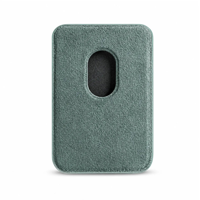 Mastersøn Magsafe wallet alcantara achteraanzicht