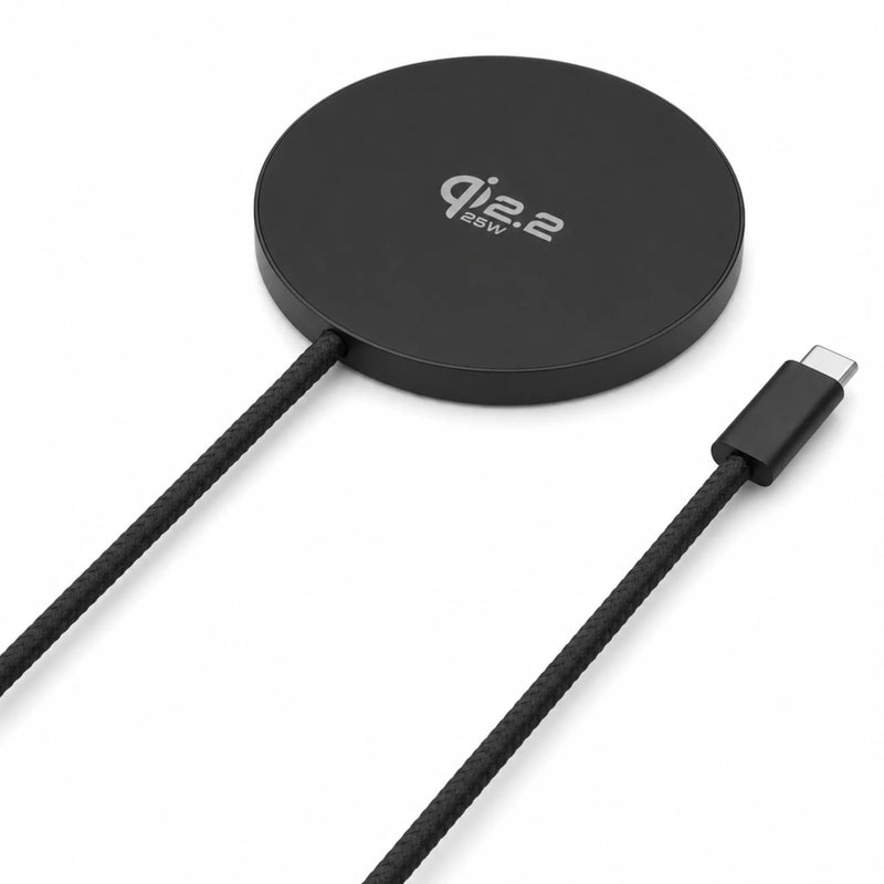 Mastersøn magnetische draadloze oplader 25W Qi2.2 snellader met USB-C kabel