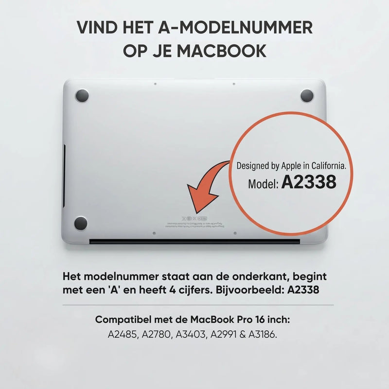 Handleiding MacBook modelnummer vinden