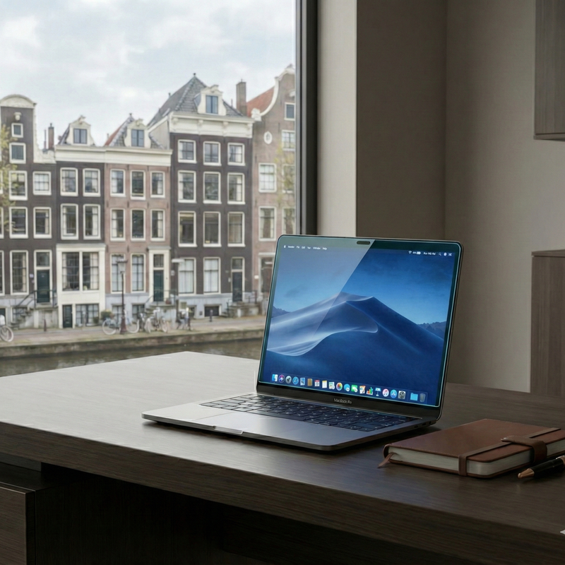 MacBook blue light privacy filter screenprotector magnetisch 13.3 13.6 14.2 16 inch scherm