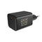 Mastersøn 65W GaN USB-C snellader schuinaanzicht zwart #zwart