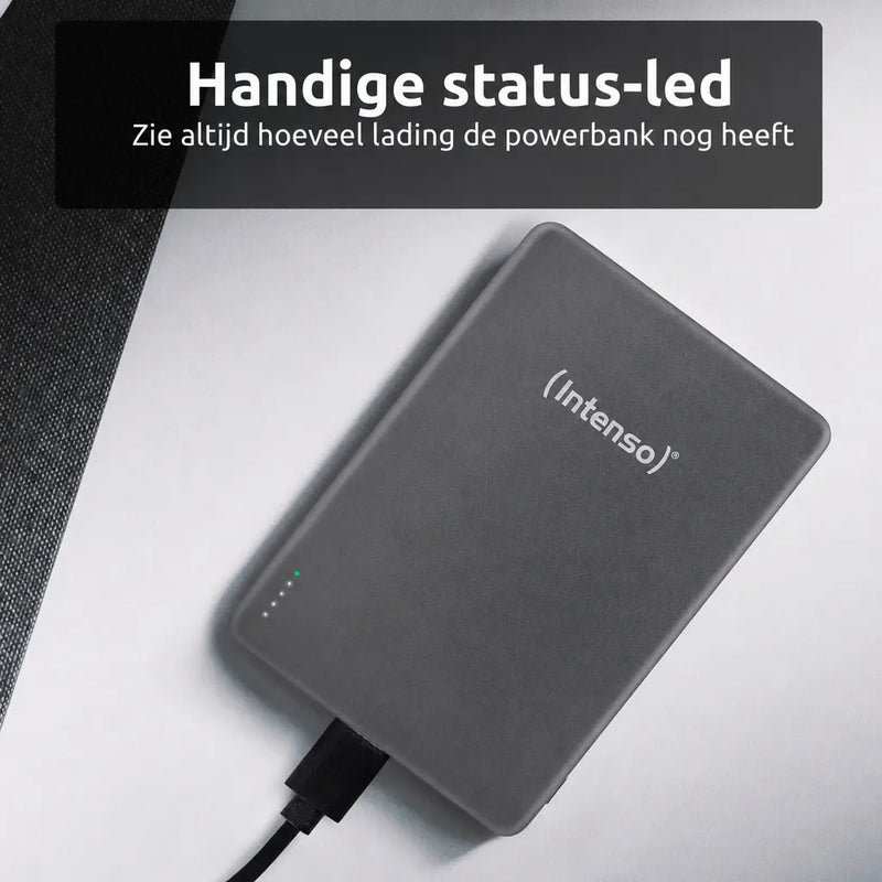 Intenso MagSafe Powerbank 5000 mAh - Magnetisch & Draadloos - MW5000