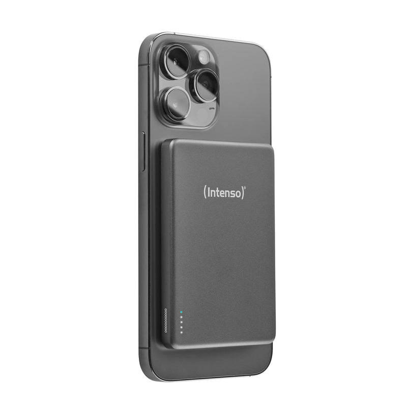 Intenso MagSafe Powerbank 5000 mAh - Magnetisch & Draadloos - MW5000