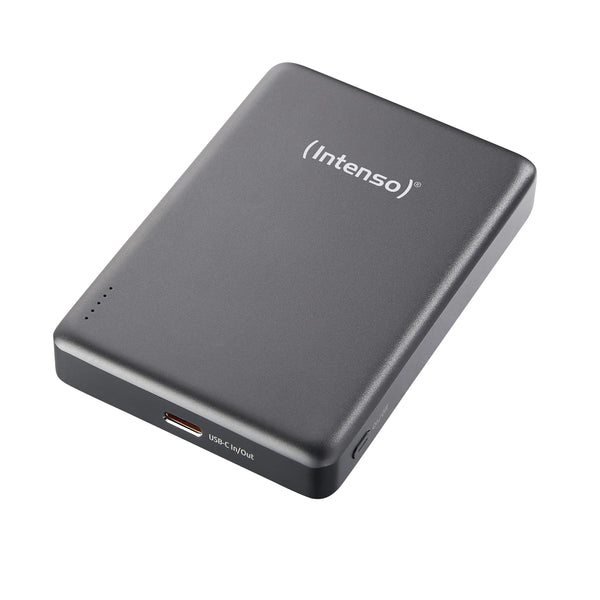 Intenso MagSafe Powerbank 10000 mAh - Magnetisch & Draadloos - MW10000 #grijs