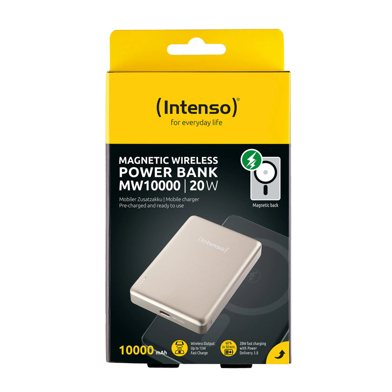 Intenso MagSafe Powerbank 10000 mAh - Magnetisch & Draadloos - MW10000