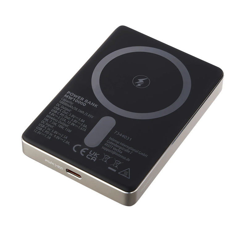 Intenso MagSafe Powerbank 10000 mAh - Magnetisch & Draadloos - MW10000