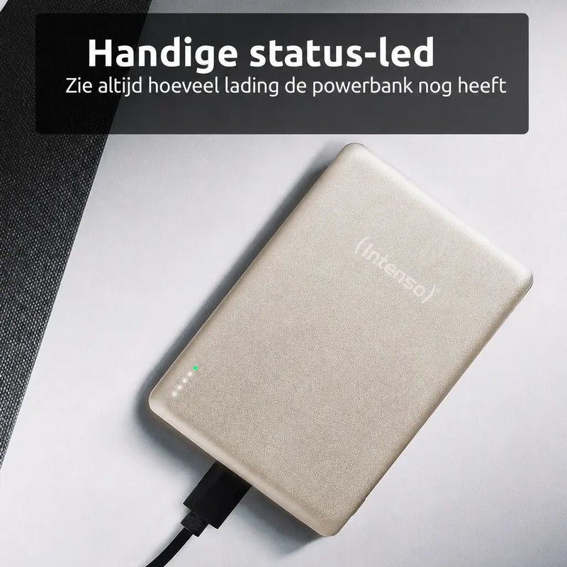 Intenso MagSafe Powerbank 5000 mAh - Magnetisch & Draadloos - MW5000