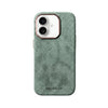 Mastersøn Alcantara Hoesje iPhone 16 Plus MagSafe Cyaan #iPhone 16 Plus - Cyaan