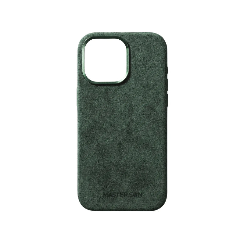 Mastersøn Alcantara Hoesje iPhone 16 Plus MagSafe Groen