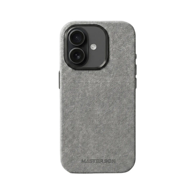 Mastersøn Alcantara Hoesje iPhone 16 Pro Max MagSafe Grijs
