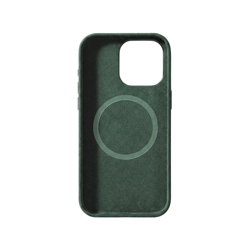 Mastersøn Alcantara Hoesje iPhone 16 Pro Max MagSafe Groen