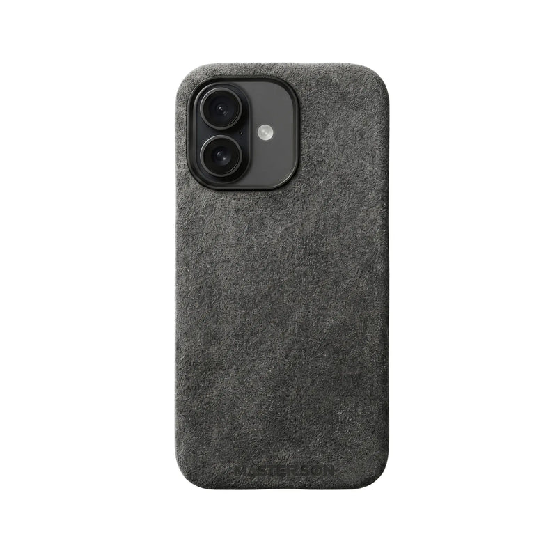 Mastersøn Alcantara Hoesje iPhone 16 Pro MagSafe Zwart