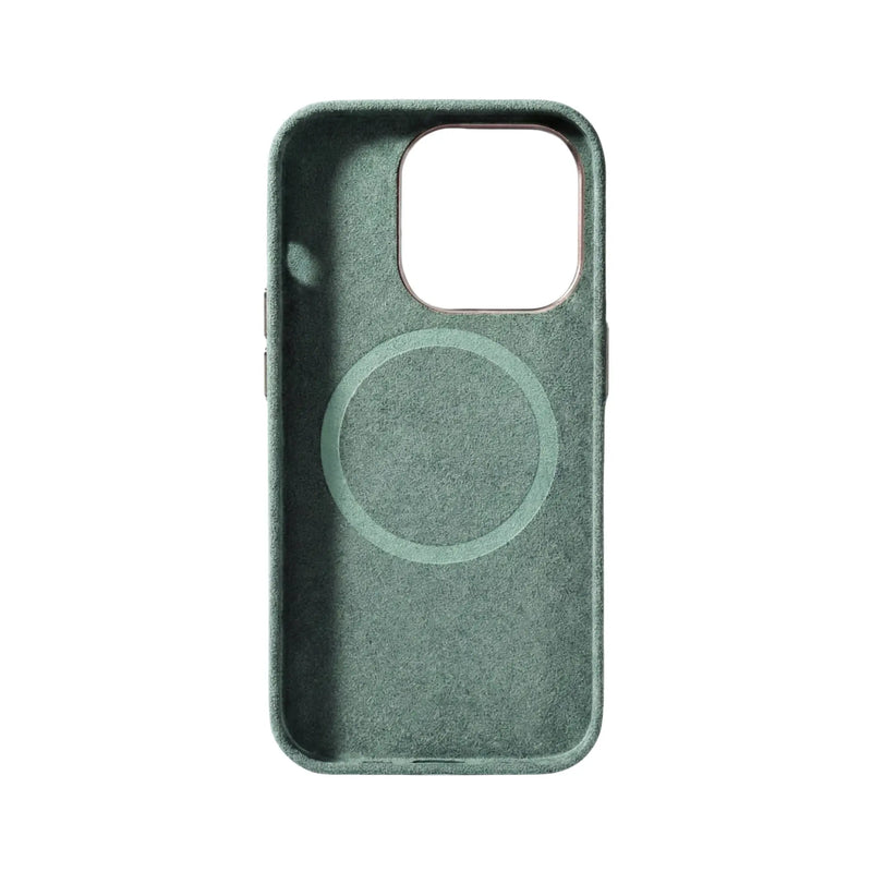 Mastersøn Alcantara Hoesje iPhone 17 MagSafe Cyaan