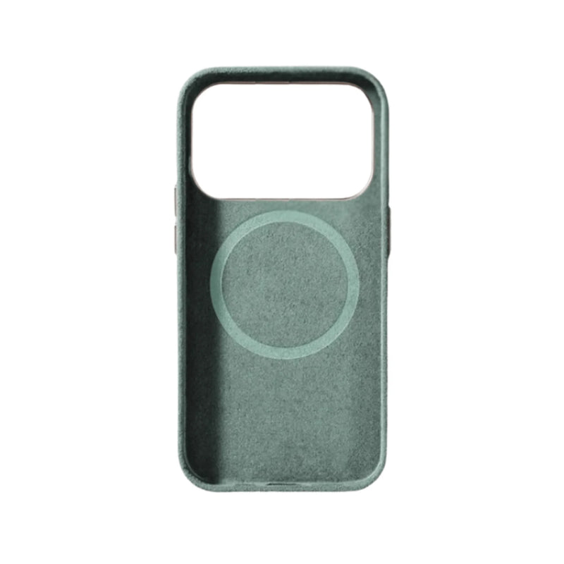 Mastersøn Alcantara Hoesje iPhone 17 Pro Cyaan MagSafe