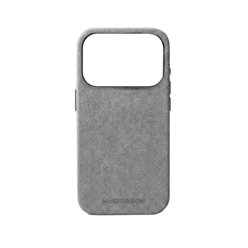Mastersøn Alcantara Hoesje iPhone 17 Pro Grijs MagSafe
