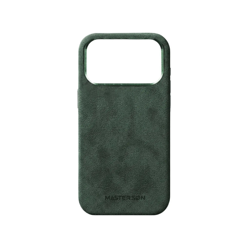 Mastersøn Alcantara Hoesje iPhone 17 Pro Groen MagSafe