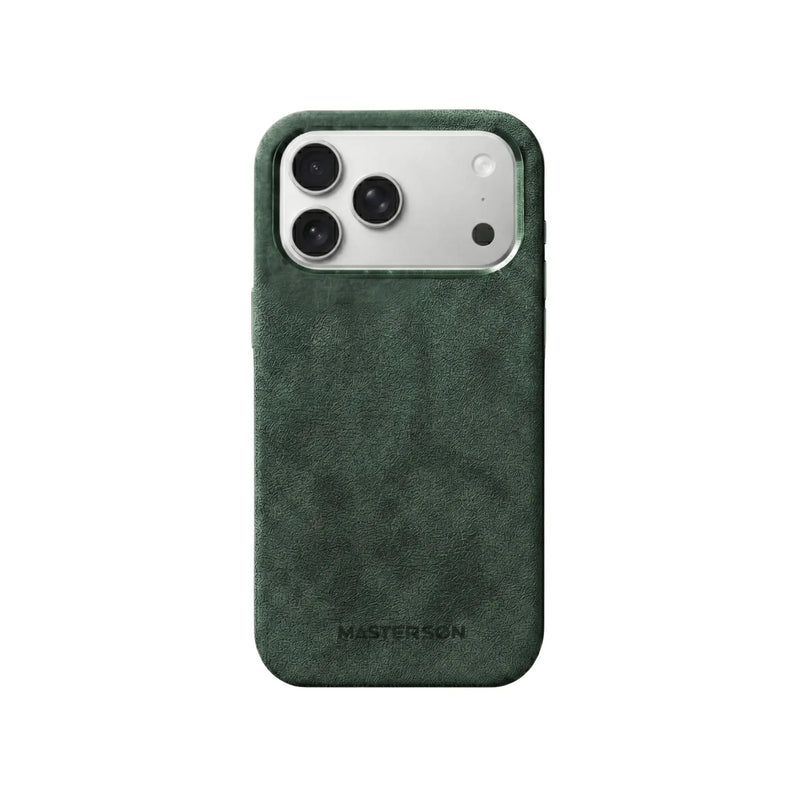 Mastersøn Alcantara Hoesje iPhone 17 Pro Groen MagSafe