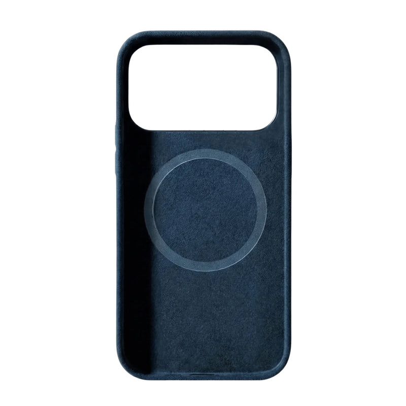 Mastersøn Alcantara Hoesje iPhone 17 Pro Max Blauw MagSafe