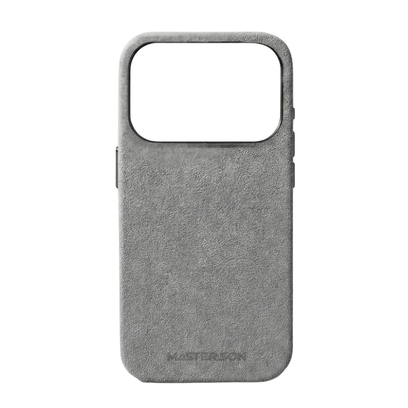 Mastersøn Alcantara Hoesje iPhone 17 Pro Max Grijs MagSafe