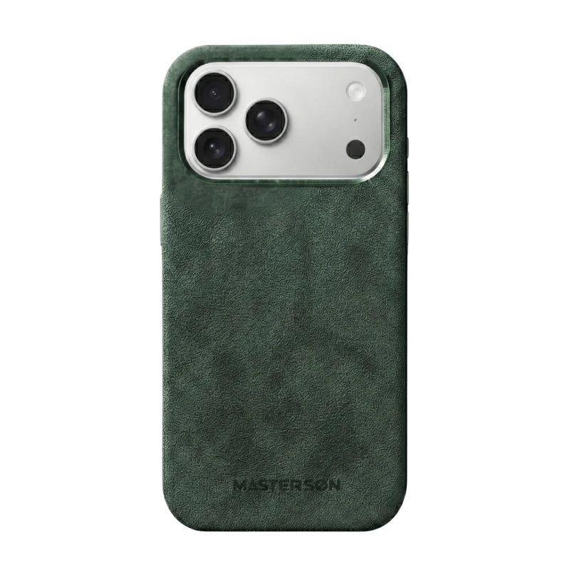 Mastersøn Alcantara Hoesje iPhone 17 Pro Max Groen MagSafe