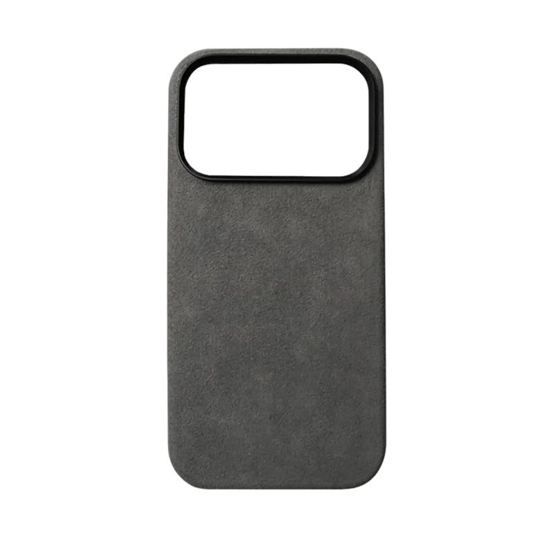 Mastersøn Alcantara Hoesje iPhone 17 Pro Max Zwart MagSafe