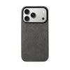 Mastersøn Alcantara Hoesje iPhone 17 Pro Max Zwart MagSafe #iPhone 17 Pro Max - Zwart