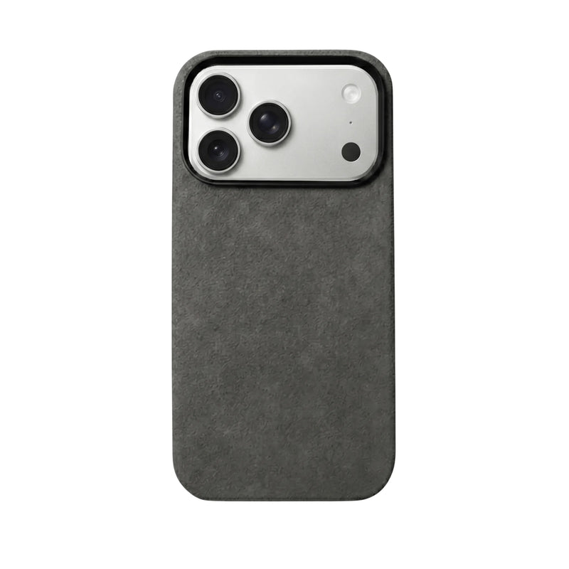 Mastersøn Alcantara Hoesje iPhone 17 Pro Max Zwart MagSafe