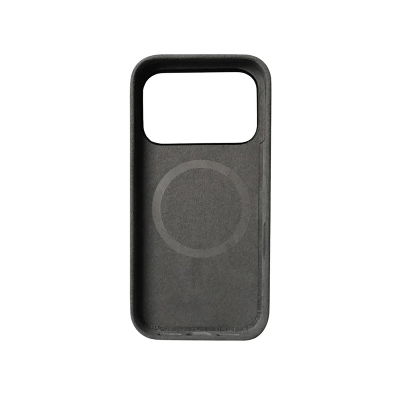 Mastersøn Alcantara Hoesje iPhone 17 Pro Zwart MagSafe