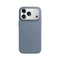 Mastersøn premium iPhone 17 Pro hoesje in blauwgrijs met een zilveren aluminium cameraplaat #blauw