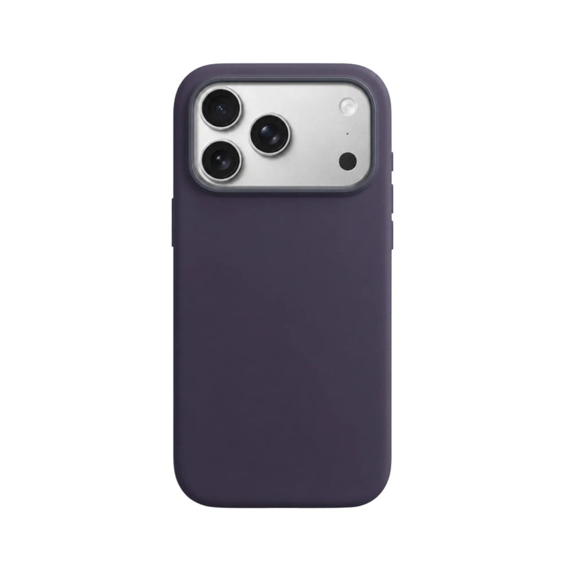 Stijlvol dieppaars iPhone 17 Pro hoesje met een premium zilveren camerabeschermer van Mastersøn